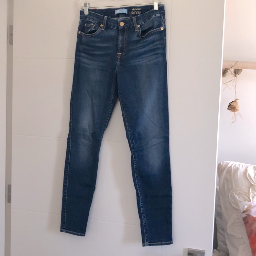 7 For all Mankind “Blair: the ankle skinny” jeans.